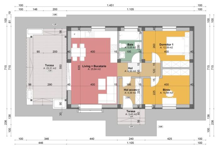 House bedroom granny flat room plan plans layout 60sqm small floor area bedrooms student 60 meter square meters bungalow apartment