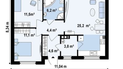 Desain ruang tamu rumah ukuran tanah 60